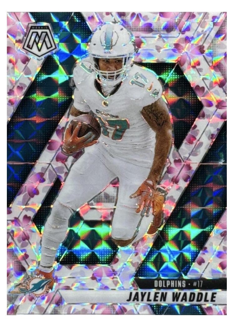 2025 Panini Mosaic Base Set Jaylen Waddle #155 card