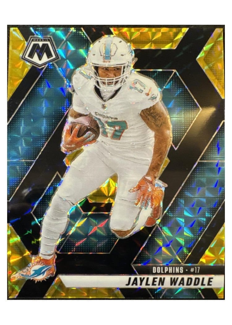 2025 Panini Mosaic Base Set Jaylen Waddle #155 card