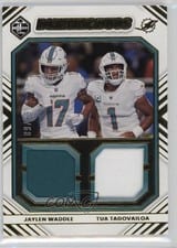 2022 Panini Limited Dynamic Duos Jaylen Waddle / Tua Tagovailoa #DD-MIA card