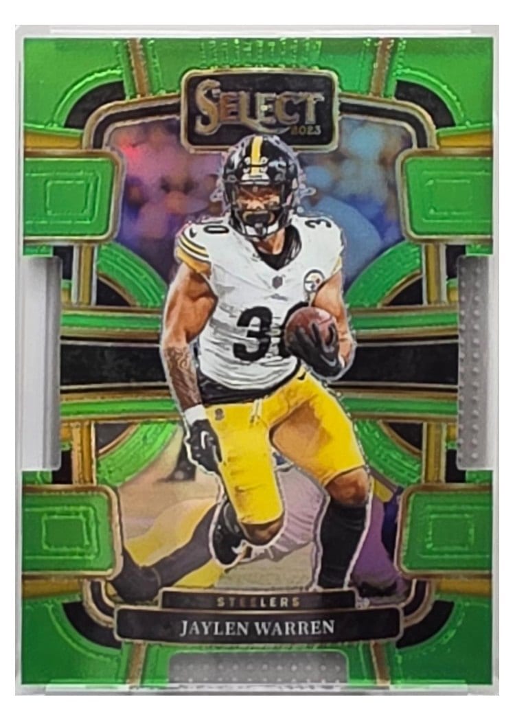 2023 Panini Select Base Set Jaylen Warren Green #82 card
