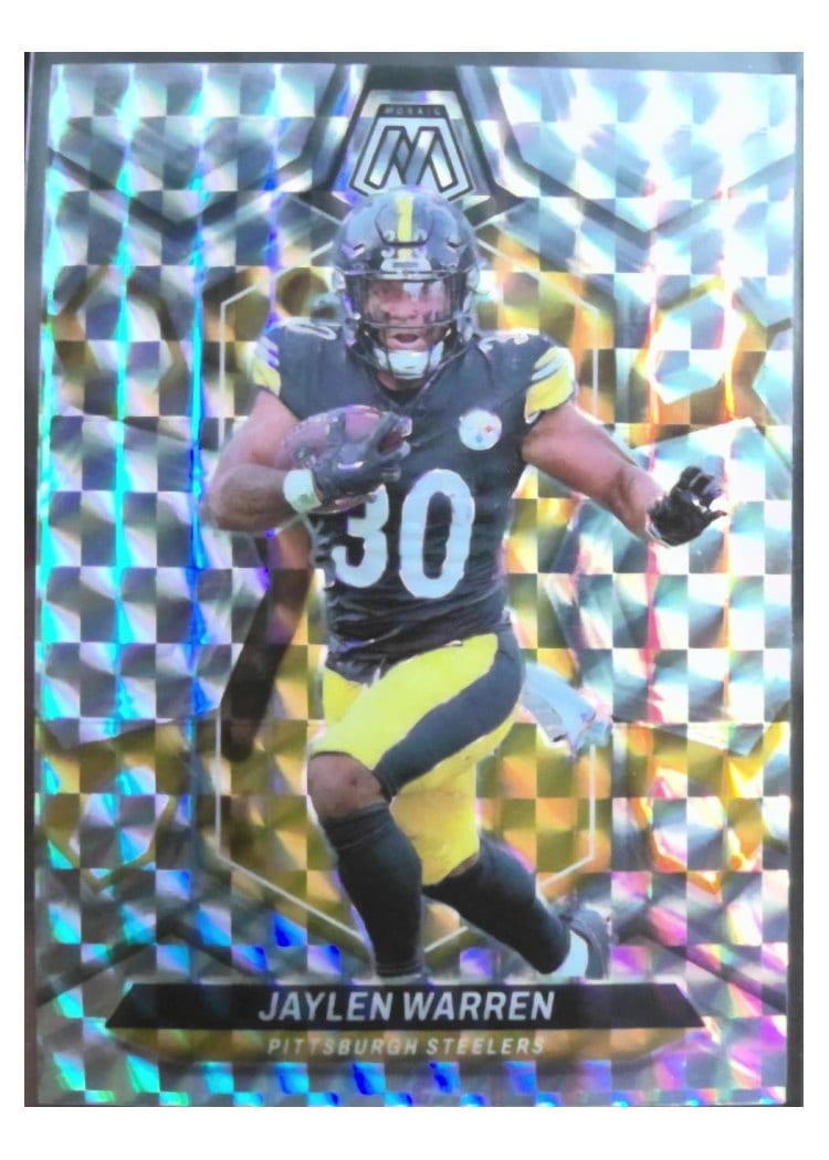 2024 Panini Mosaic Base Set Jaylen Warren #185 card
