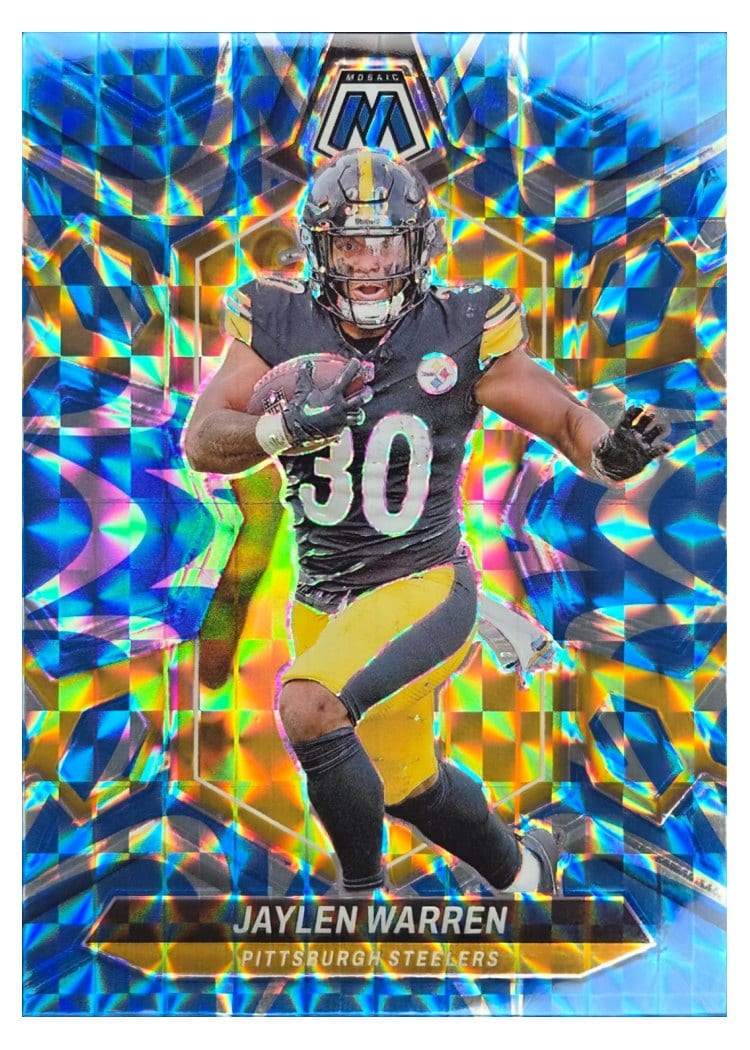 2024 Panini Mosaic Base Set Jaylen Warren #185 card