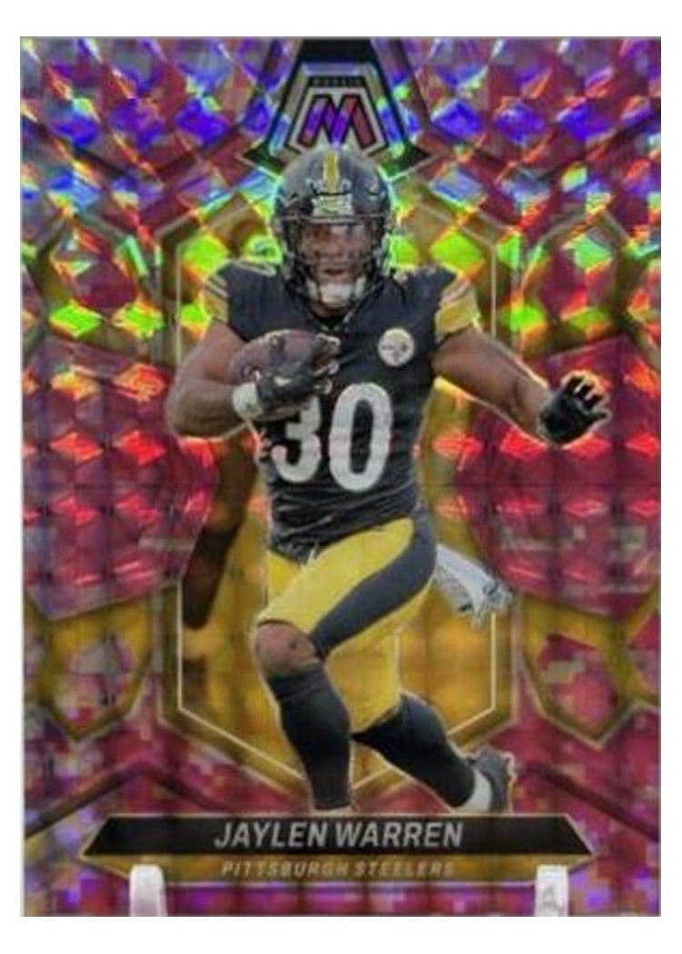 2024 Panini Mosaic Base Set Jaylen Warren #185 card