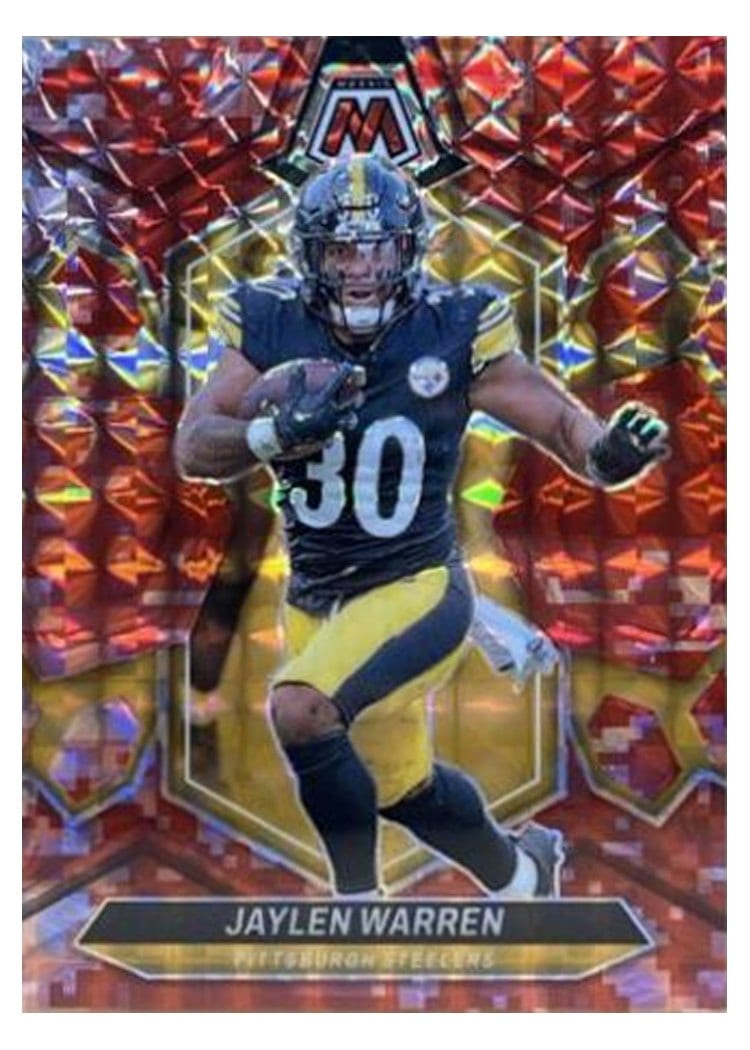 2024 Panini Mosaic Base Set Jaylen Warren #185 card