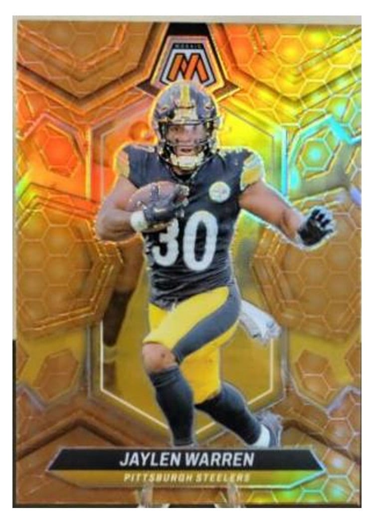 2024 Panini Mosaic Base Set Jaylen Warren #185 card