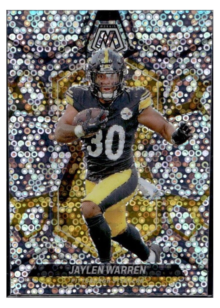 2024 Panini Mosaic Base Set Jaylen Warren #185 card