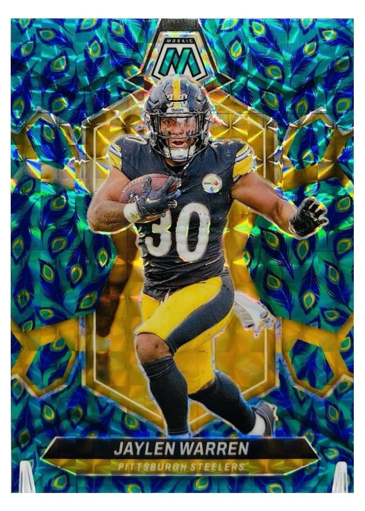 2024 Panini Mosaic Base Set Jaylen Warren #185 card