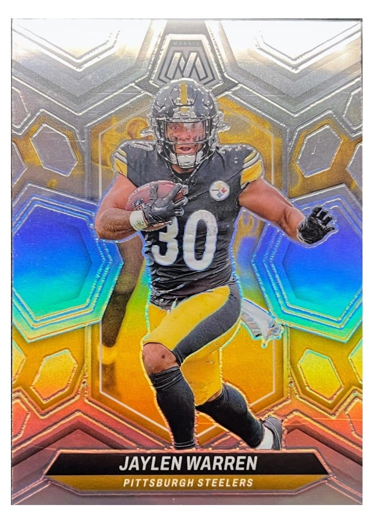 2024 Panini Mosaic Base Set Jaylen Warren #185 card