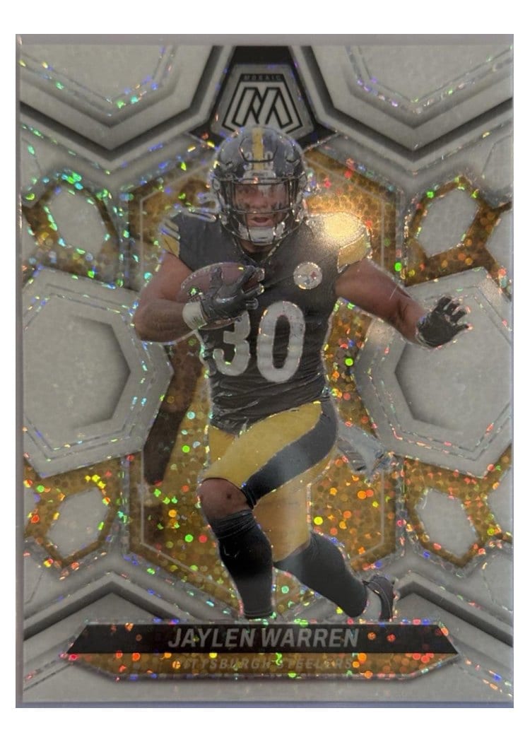 2024 Panini Mosaic Base Set Jaylen Warren #185 card