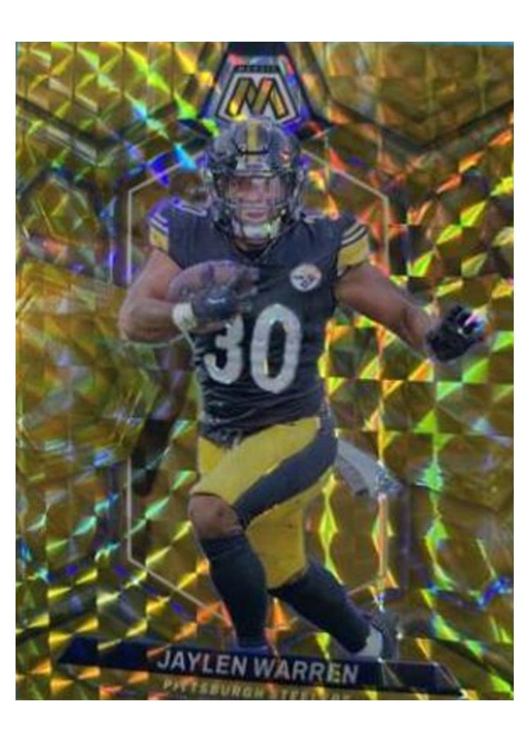 2024 Panini Mosaic Base Set Jaylen Warren #185 card