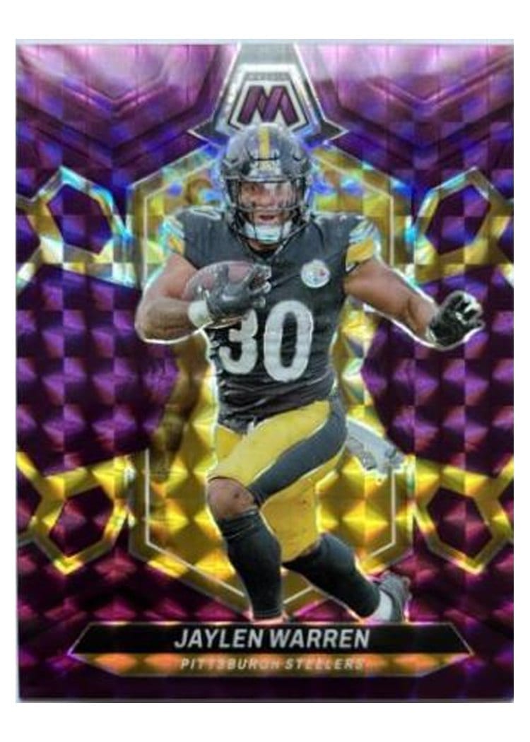 2024 Panini Mosaic Base Set Jaylen Warren #185 card