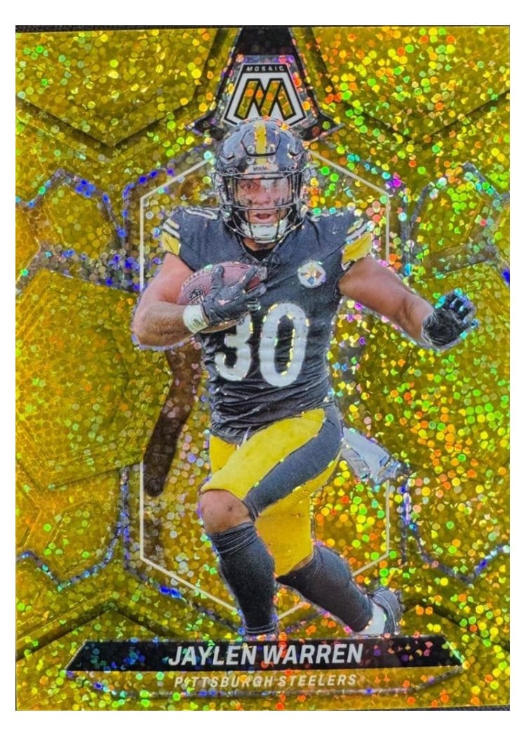 2024 Panini Mosaic Base Set Jaylen Warren #185 card