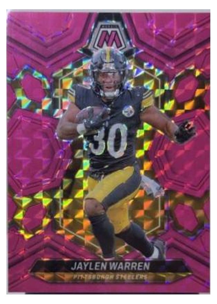 2024 Panini Mosaic Base Set Jaylen Warren #185 card