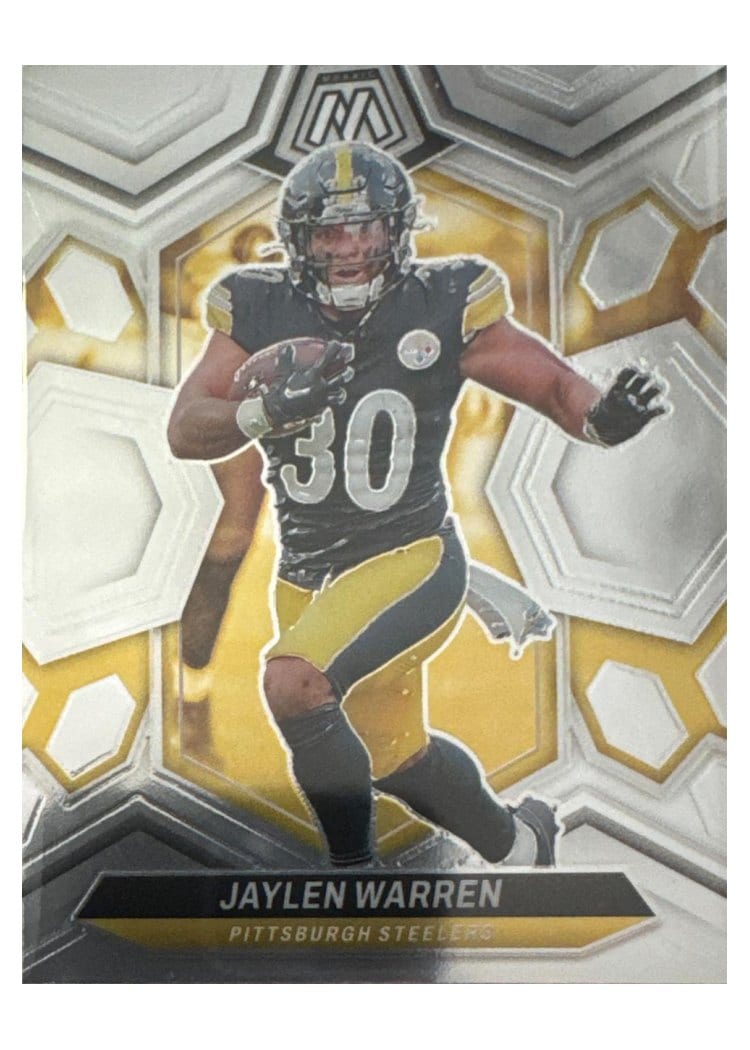 2024 Panini Mosaic Base Set Jaylen Warren #185 card