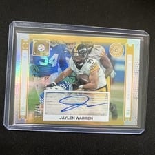 2024 Panini Photogenic In The Action Autographs Jaylen Warren #IAA-JWA card