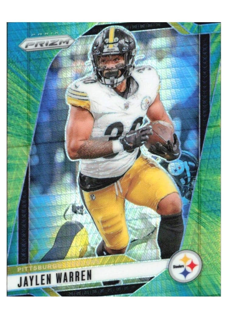 2024 Panini Prizm Base Set Jaylen Warren Hyper #242 card