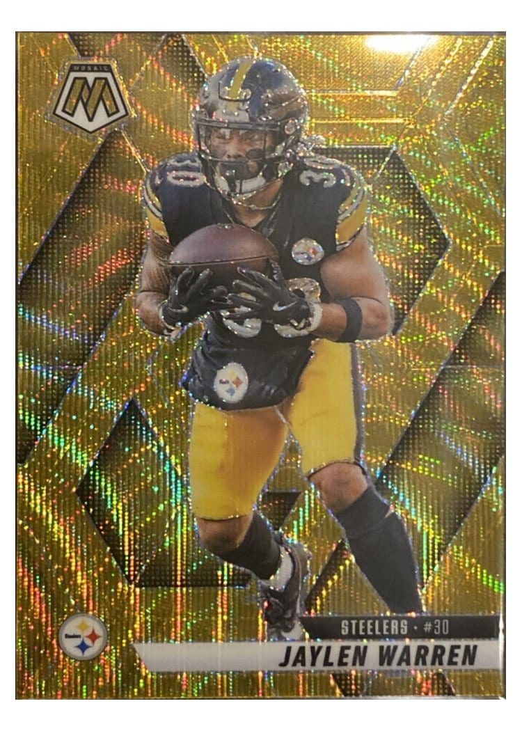 2025 Panini Mosaic Base Set Jaylen Warren #144 card