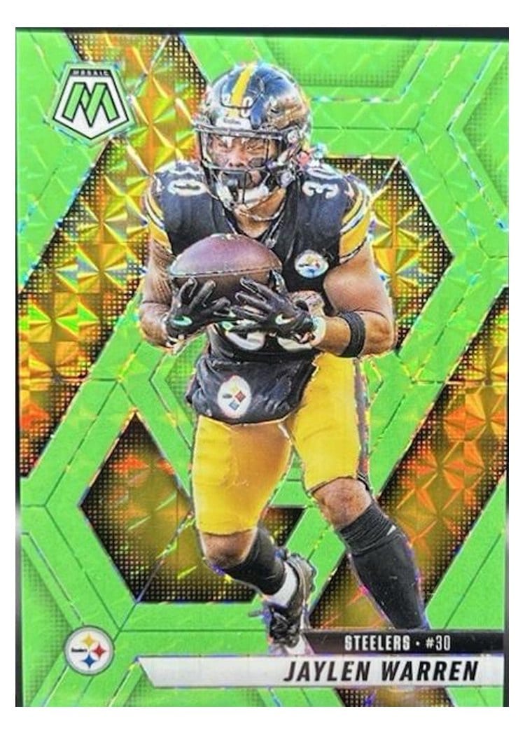 2025 Panini Mosaic Base Set Jaylen Warren #144 card