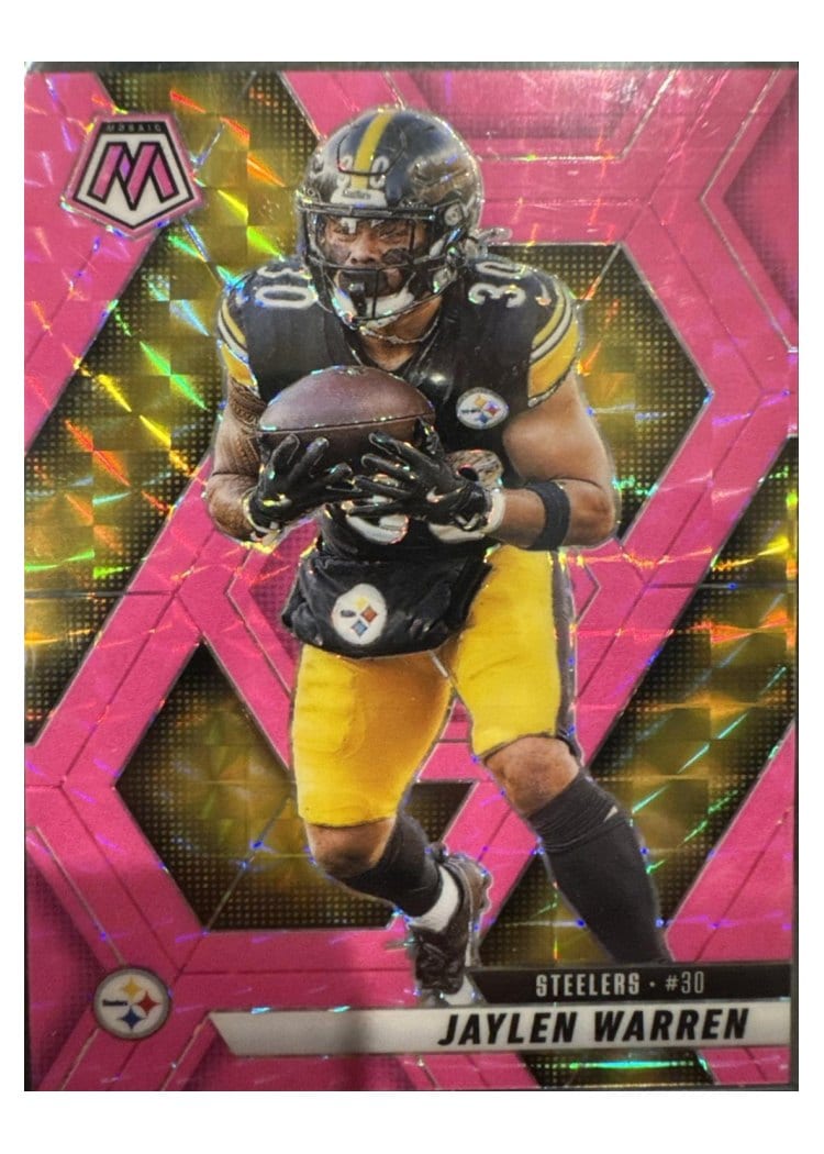 2025 Panini Mosaic Base Set Jaylen Warren #144 card