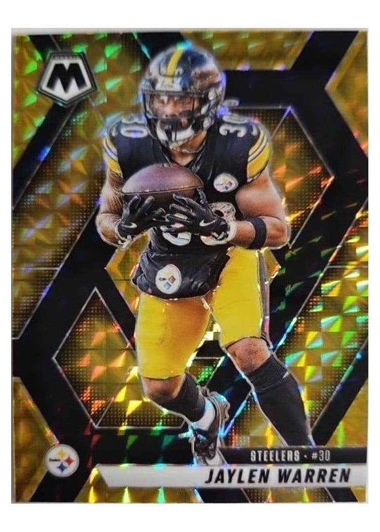 2025 Panini Mosaic Base Set Jaylen Warren #144 card
