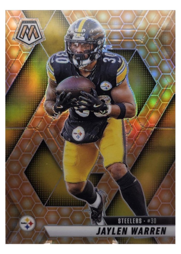 2025 Panini Mosaic Base Set Jaylen Warren #144 card
