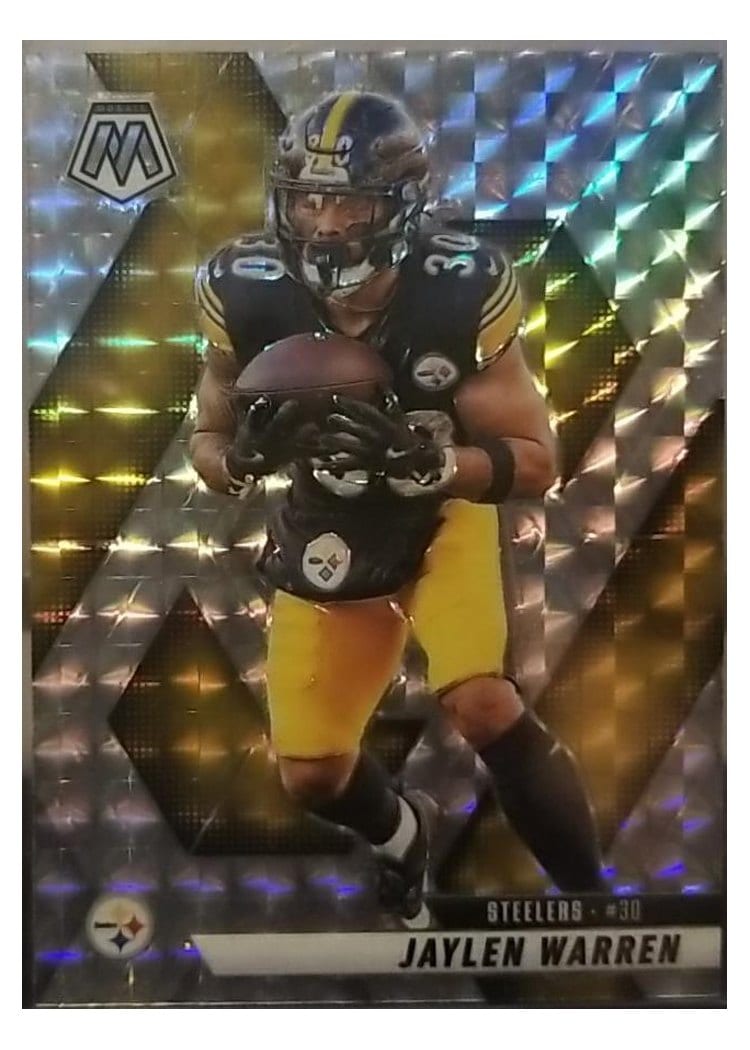 2025 Panini Mosaic Base Set Jaylen Warren #144 card