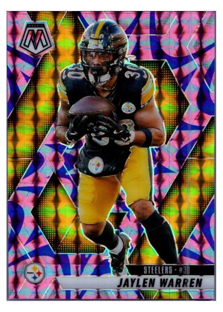 2025 Panini Mosaic Base Set Jaylen Warren #144 card