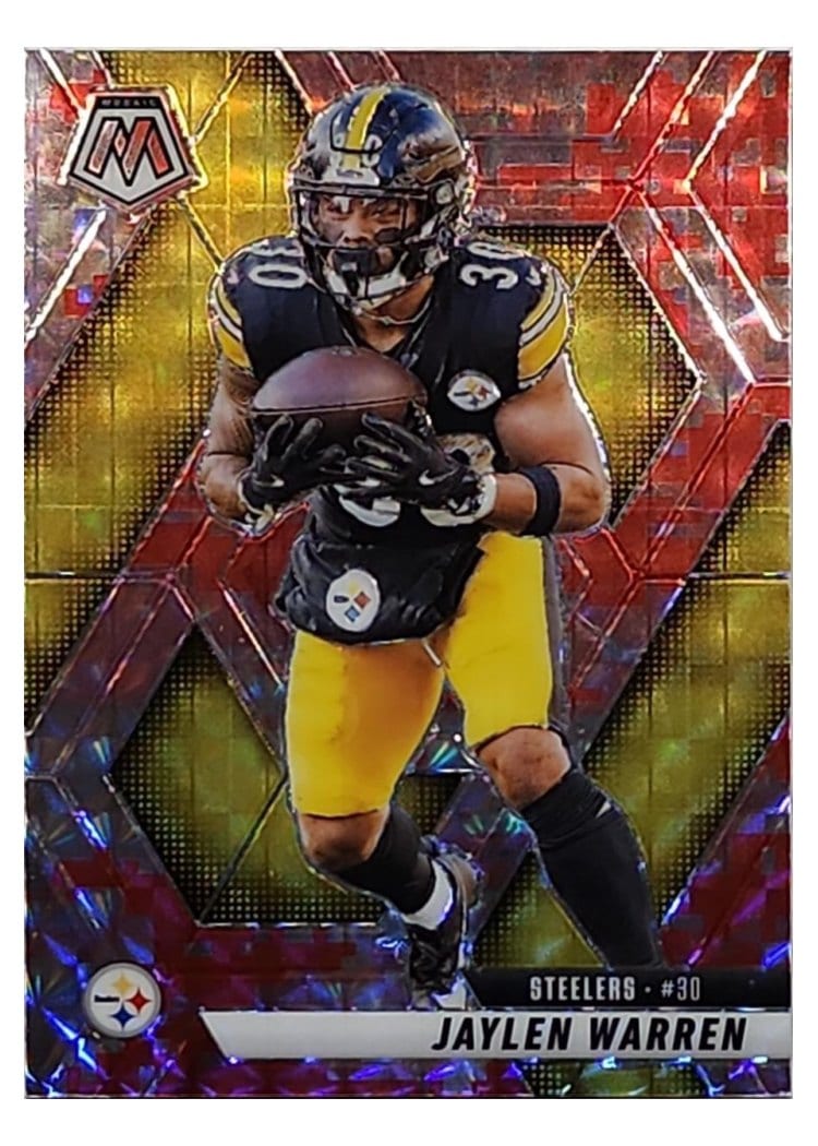 2025 Panini Mosaic Base Set Jaylen Warren #144 card