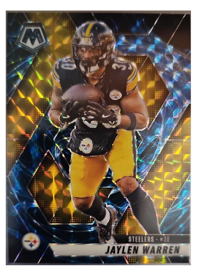 2025 Panini Mosaic Base Set Jaylen Warren #144 card