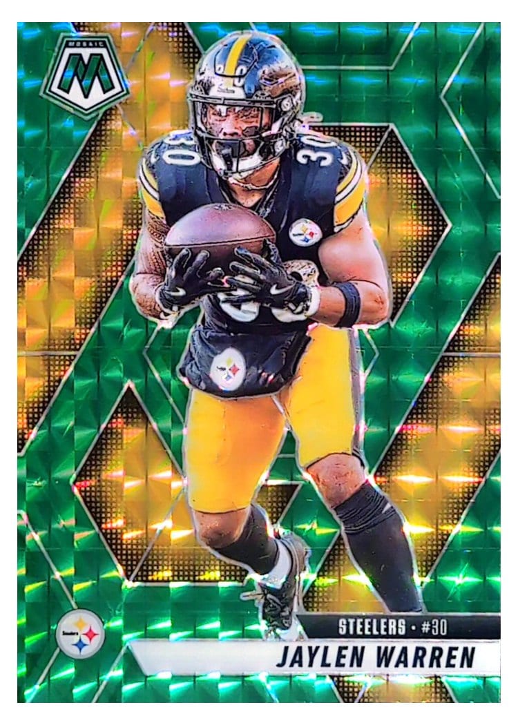 2025 Panini Mosaic Base Set Jaylen Warren #144 card