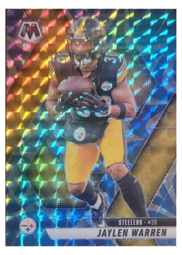 2025 Panini Mosaic Base Set Jaylen Warren #144 card