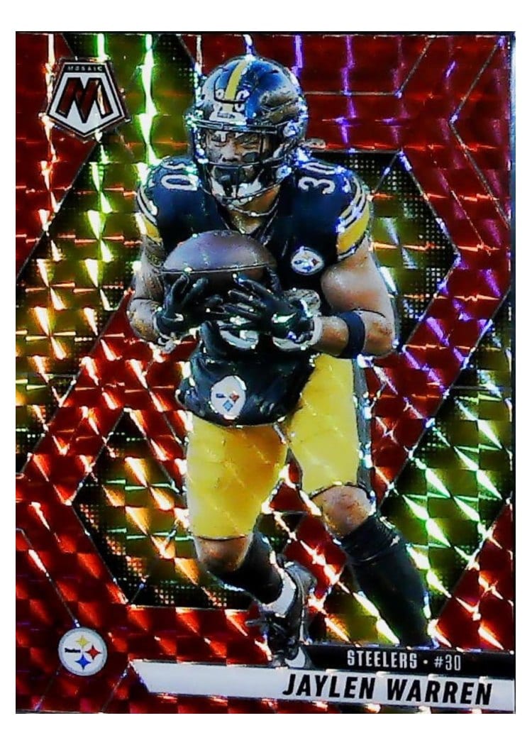 2025 Panini Mosaic Base Set Jaylen Warren #144 card