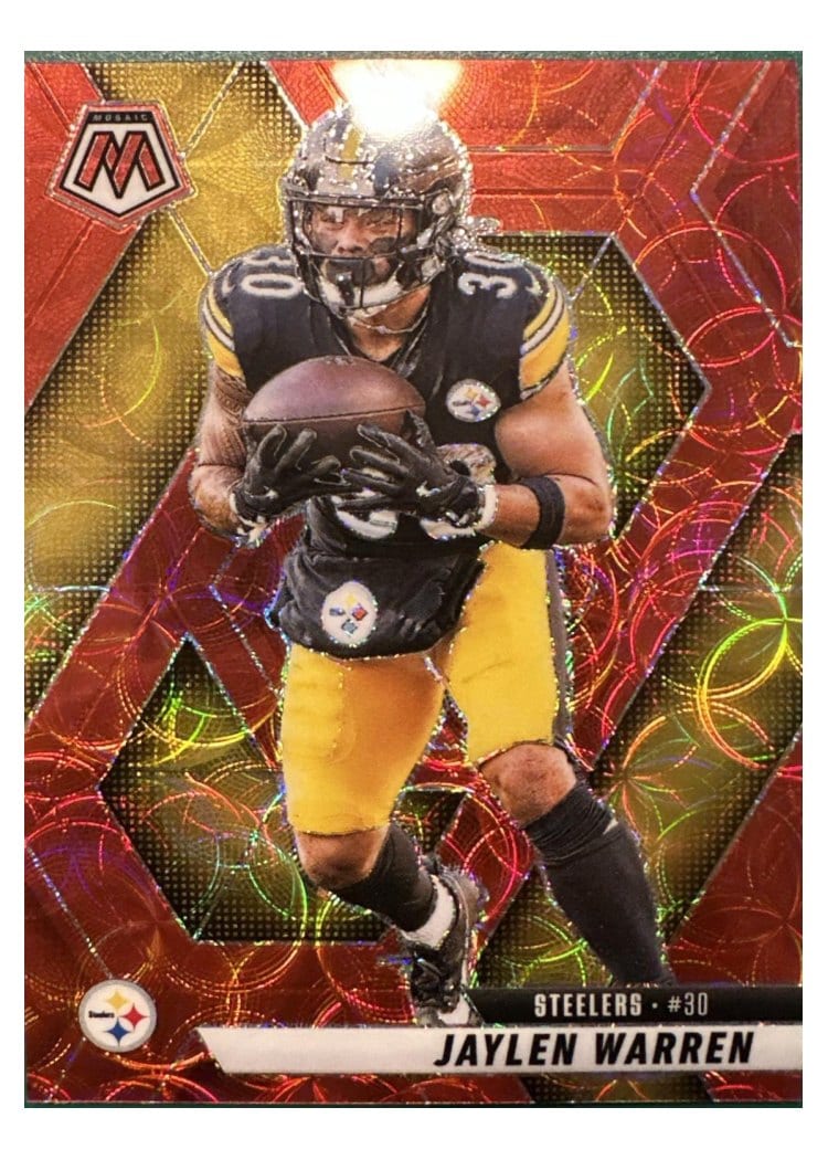 2025 Panini Mosaic Base Set Jaylen Warren #144 card