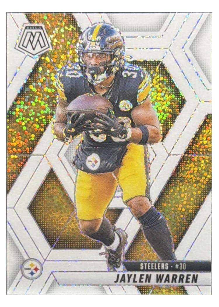 2025 Panini Mosaic Base Set Jaylen Warren #144 card