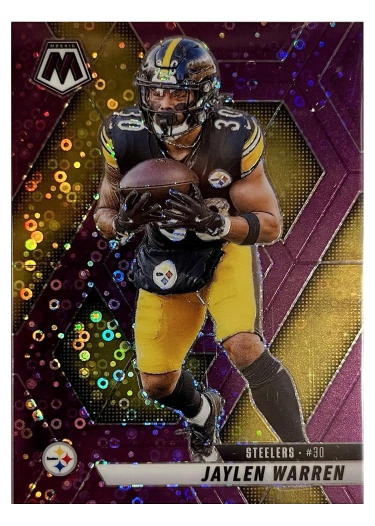 2025 Panini Mosaic Base Set Jaylen Warren #144 card