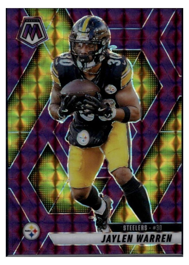 2025 Panini Mosaic Base Set Jaylen Warren #144 card
