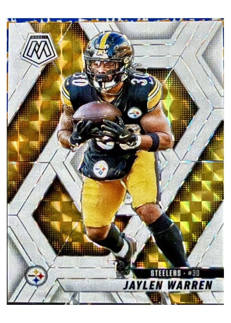 2025 Panini Mosaic Base Set Jaylen Warren #144 card