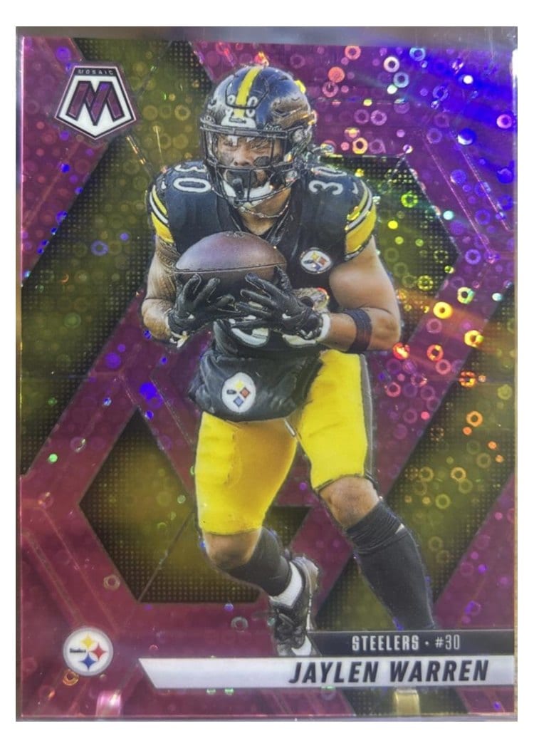2025 Panini Mosaic Base Set Jaylen Warren #144 card