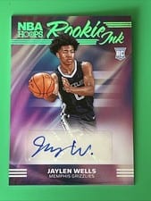 2024-25 Hoops Rookie Ink Jaylen Wells #RI-WEL card