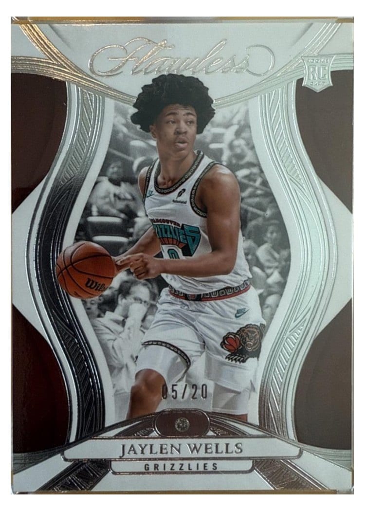 2024-25 Panini Flawless Base Gems Jaylen Wells #71 card