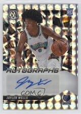 2024-25 Panini Mosaic Rookie Autographs Mosaic Jaylen Wells #RAM-WEL card