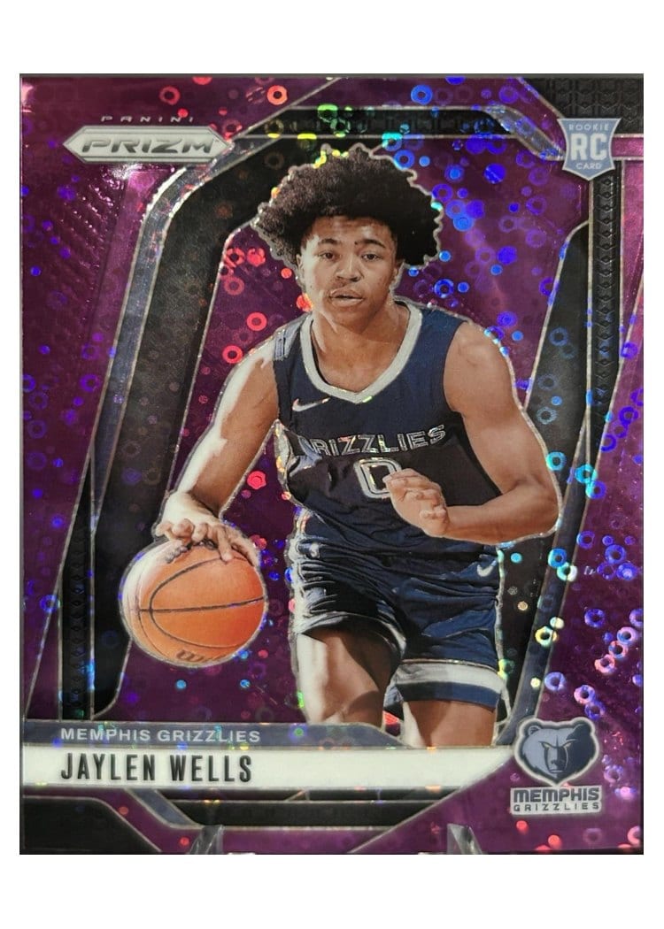 2024-25 Panini Prizm Base Set Jaylen Wells Fast Break Purple #239 card