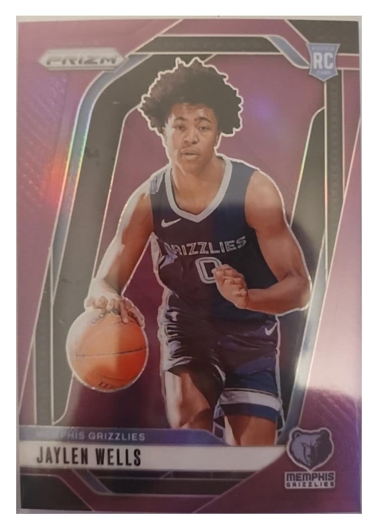 2024-25 Panini Prizm Base Set Jaylen Wells Purple #239 card