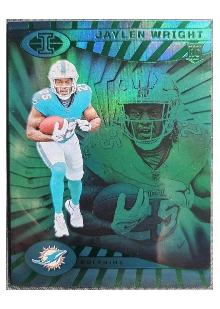 2024 Panini Illusions Base Set Jaylen Wright Green #56 card