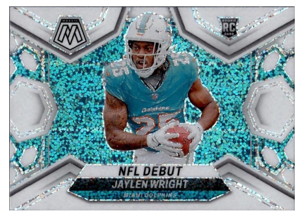 2024 Panini Mosaic Base Set Jaylen Wright White Sparkle #280 card