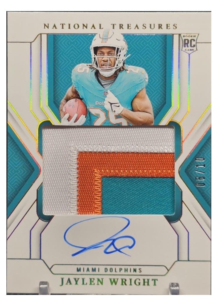 2024 Panini National Treasures Base Set Jaylen Wright #189 card