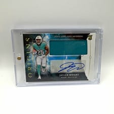 2024 Panini Origins Rookie Jumbo Jersey Autographs Jaylen Wright #RJA-JWR card