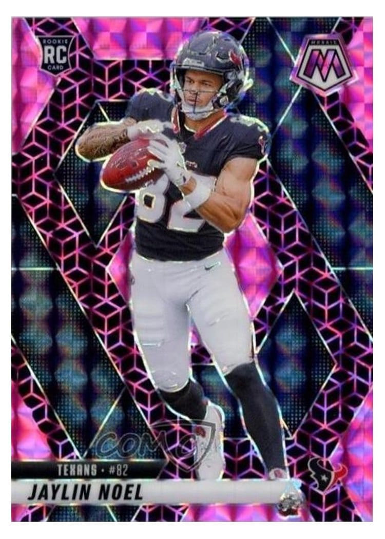 2025 Panini Mosaic Base Set Jaylin Noel Pink Spectris #373 card