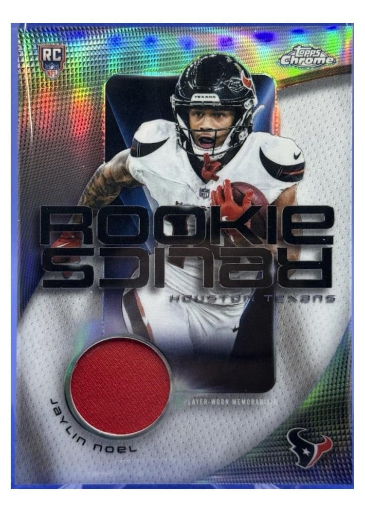 2025 Topps Chrome Rookie Relics Jaylin Noel #RR-JN card