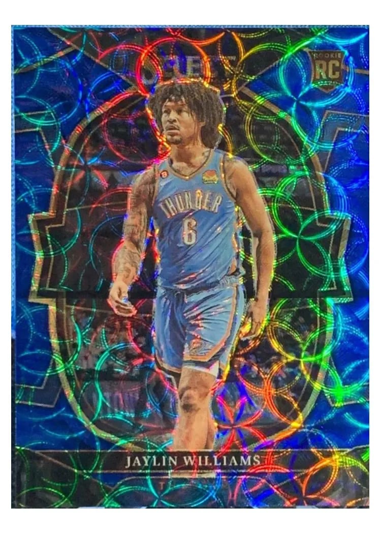 2022-23 Panini Select Base Set Jaylin Williams Blue Scope Prizm #99 card